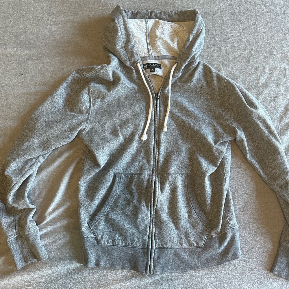 J Crew Mercantile Hoodie in Grey